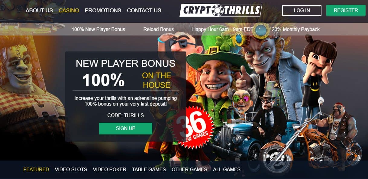 Crypto Thrills Casino No Deposit Bonus Codes